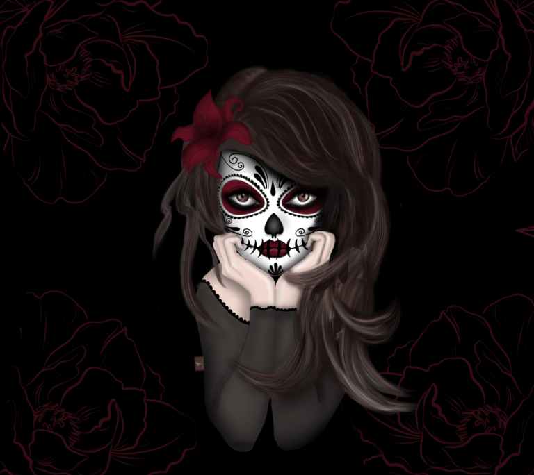 Exklusives Stoffdesign La Catrina